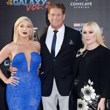 Taylor Hasselhoff with her dad David Hasselhoff and sister Hayley Hasselhoff
